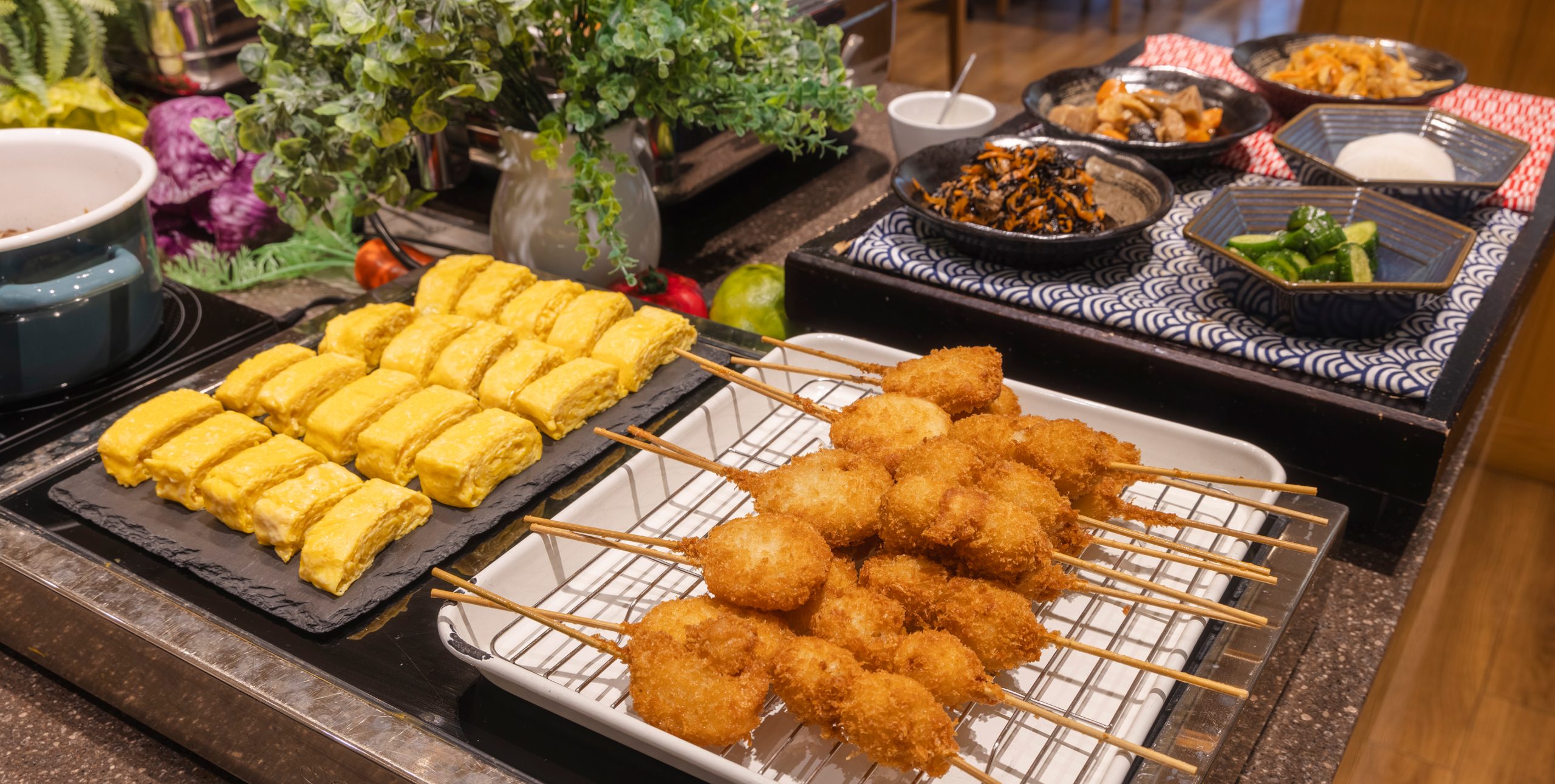 朝食ビュッフェの様子