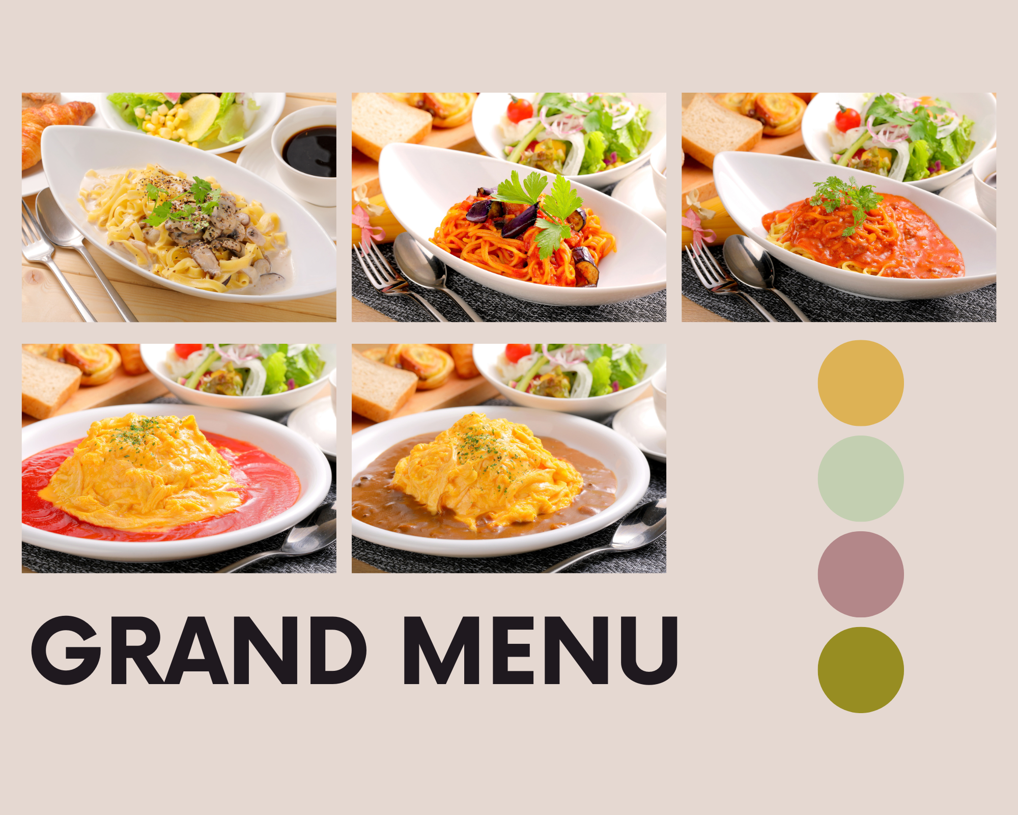 選べるメイン料理＆サラダバー+パン+セルフカフェのセット 